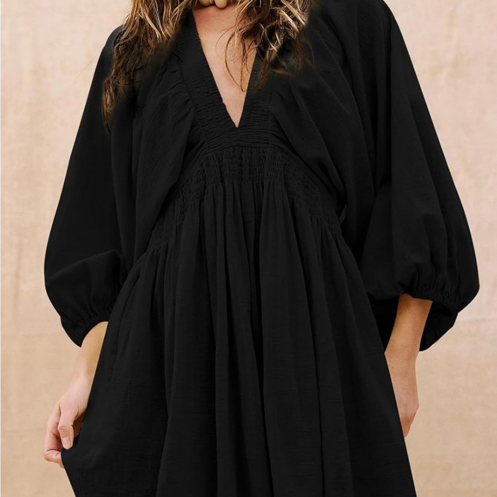 Boho Long Sleeve Tunic Dress